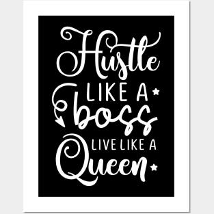 hustle like a boss Posters and Art